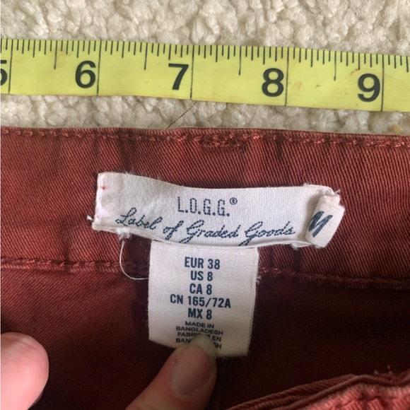 Brick Red Color Straight Fit Jeans - Picture 8 of 8
